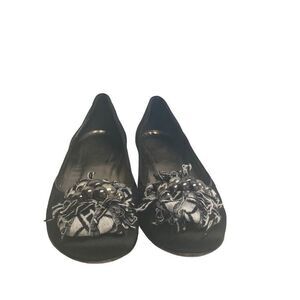 ISABELLA FLORE Women’s Genuine Leather Made in Italy Vero Cuoio Size 8.5 M Black